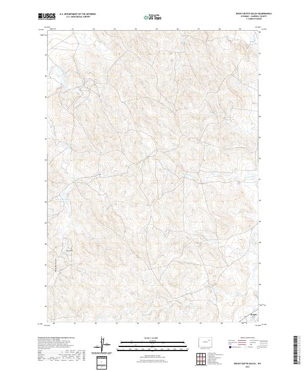 Rocky Butte Gulch topographic map thumbnail