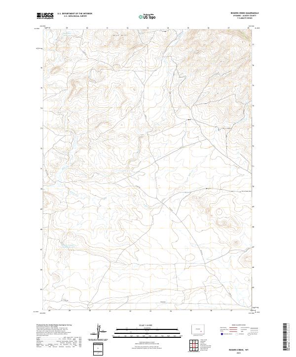 Rogers Creek topographic map thumbnail