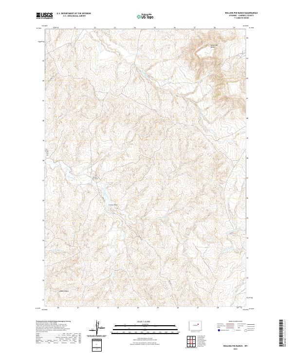Rolling Pin Ranch topographic map thumbnail