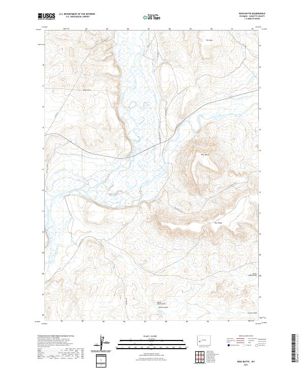 Ross Butte topographic map thumbnail