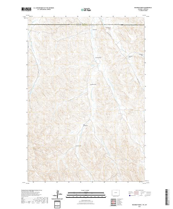 Roundup Draw 2021 topographic map thumbnail