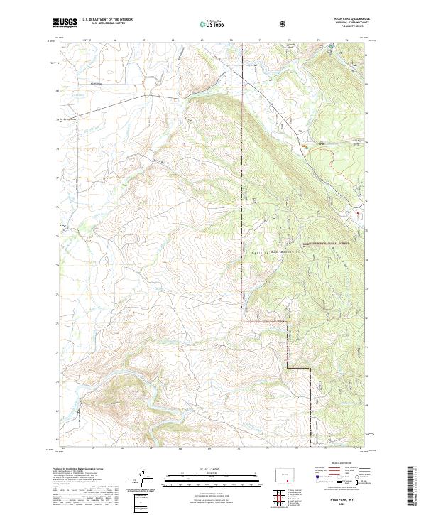 Ryan Park topographic map thumbnail