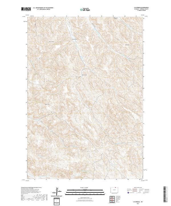S R Springs topographic map thumbnail