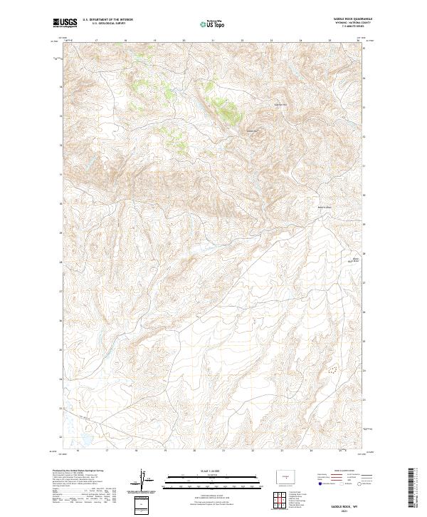 Saddle Rock topographic map thumbnail