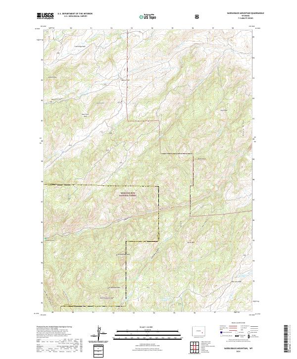 Saddleback Mountain topographic map thumbnail