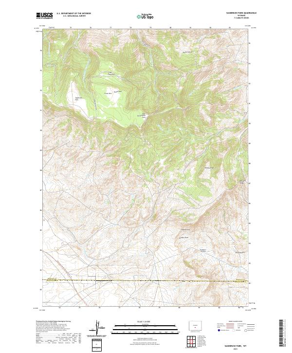 Sagebrush Park 2021 topographic map thumbnail