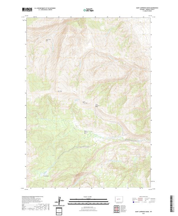 Saint Lawrence Basin topographic map thumbnail
