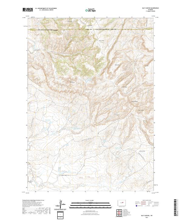 Salt Canyon topographic map thumbnail