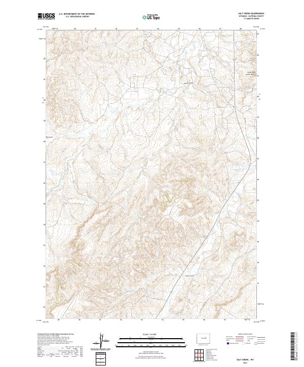Salt Creek topographic map thumbnail