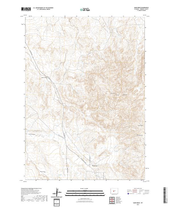 Sand Draw topographic map thumbnail