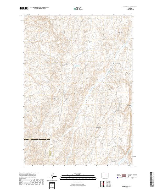 Sand Point 2021 topographic map thumbnail