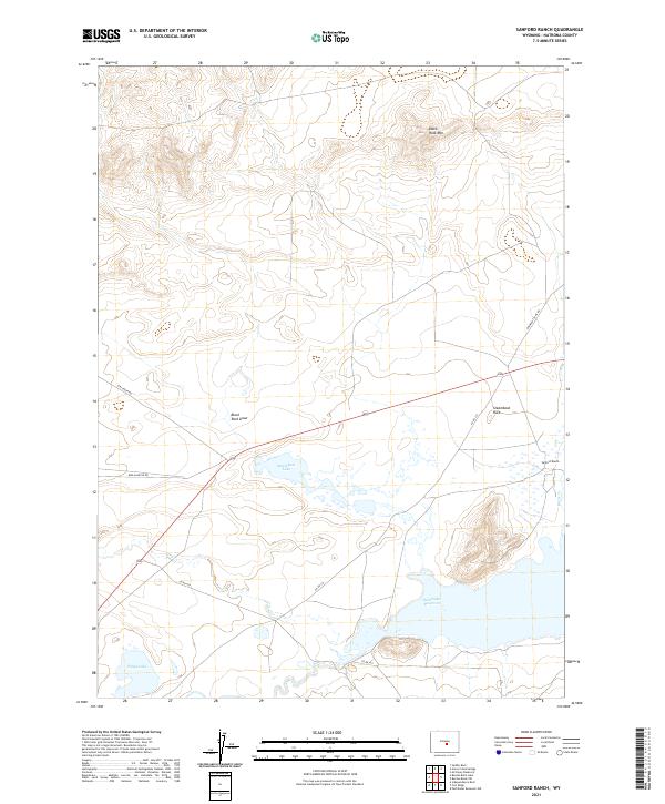 Sanford Ranch topographic map thumbnail
