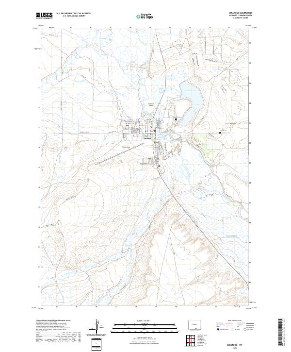 Saratoga 2021 topographic map thumbnail