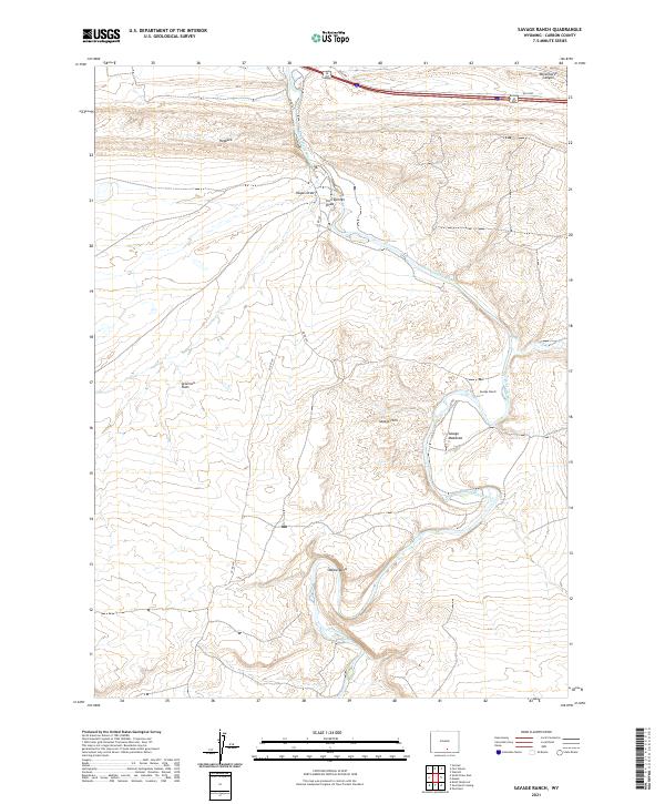 Savage Ranch topographic map thumbnail