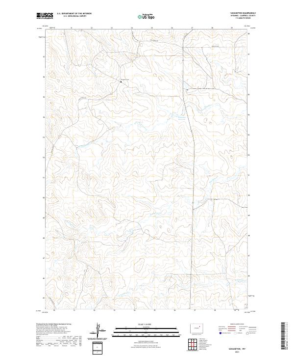 Savageton topographic map thumbnail