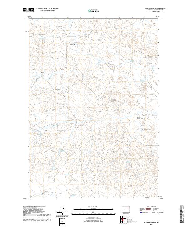 Scaper Reservoir topographic map thumbnail