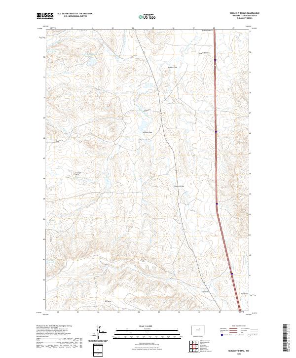 Schlicht Draw 2021 topographic map thumbnail