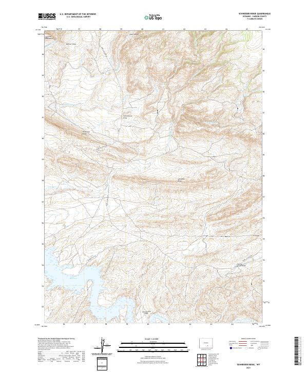 Schneider Ridge topographic map thumbnail