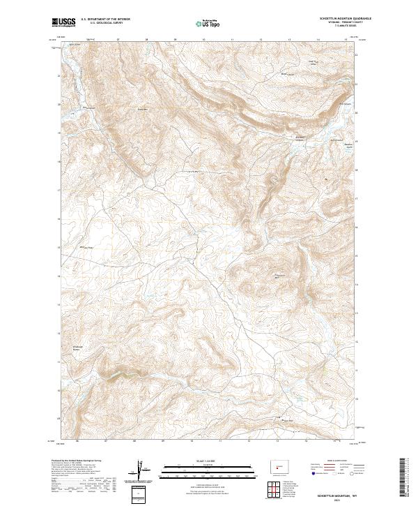 Schoettlin Mountain topographic map thumbnail