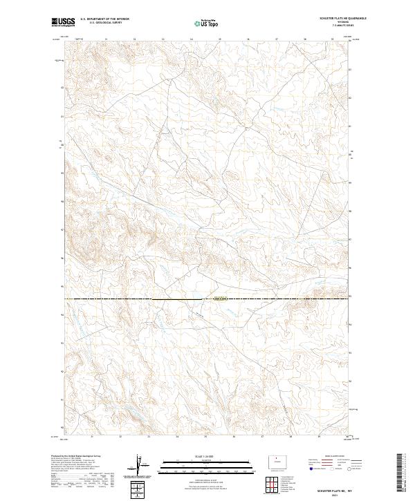 Schuster Flats NE topographic map thumbnail