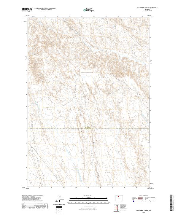 Schuster Flats NW topographic map thumbnail