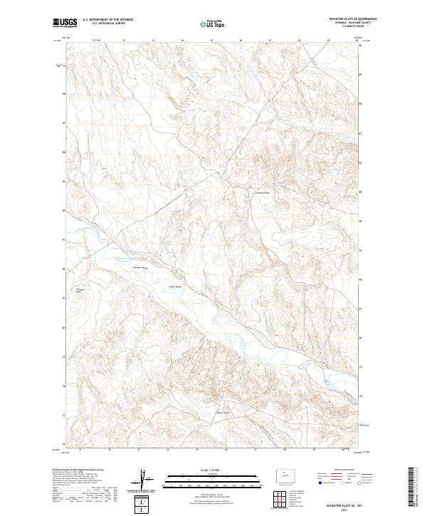 Schuster Flats SE 2021 topographic map thumbnail