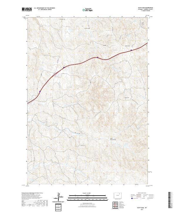 Scott Dam 2021 topographic map thumbnail