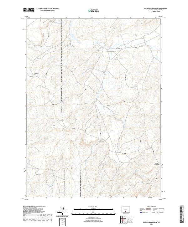 Seaverson Reservoir topographic map thumbnail