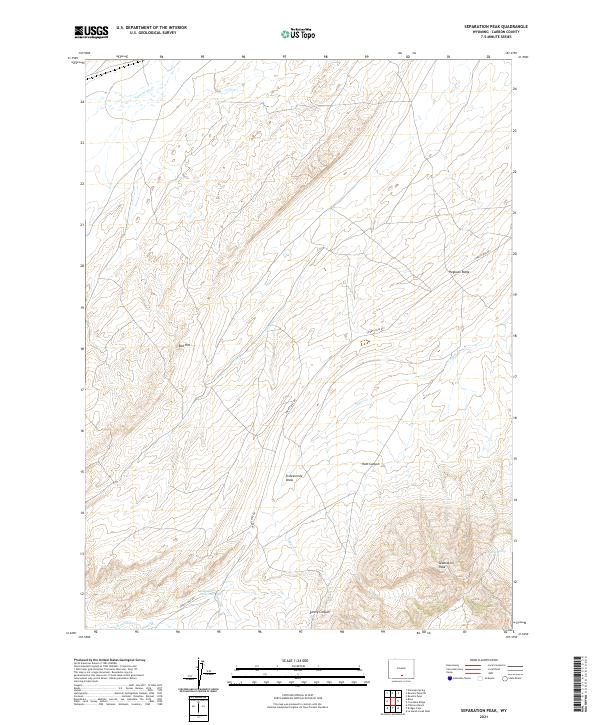 Separation Peak topographic map thumbnail