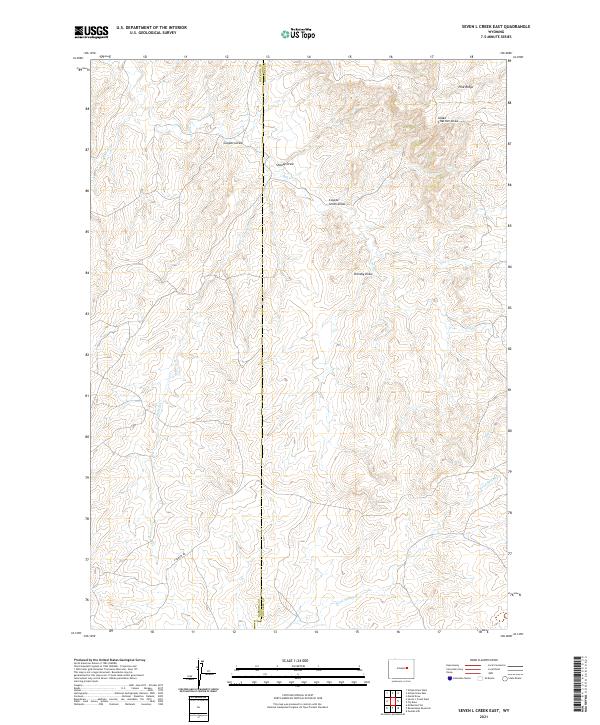 Seven L Creek East topographic map thumbnail