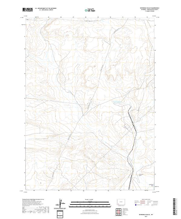 Sevenmile Gulch topographic map thumbnail