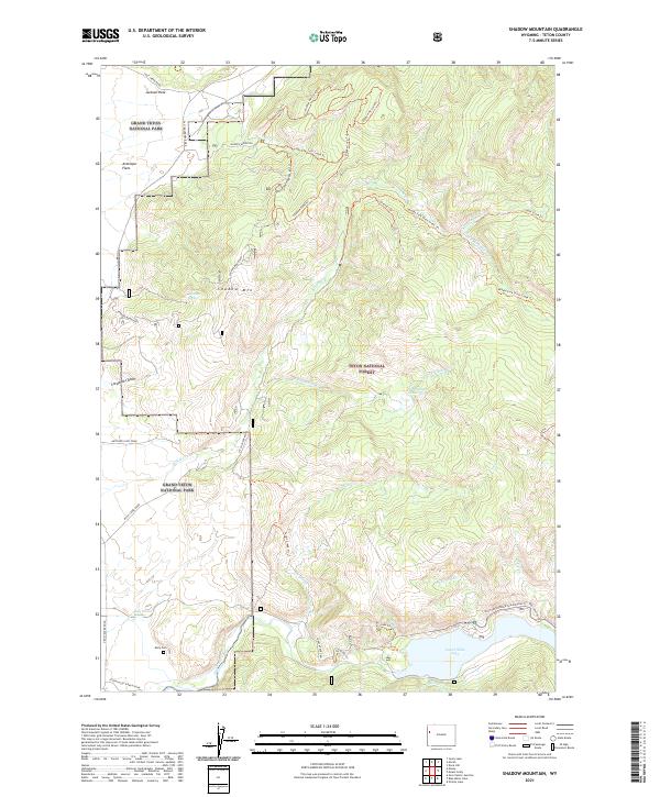 Shadow Mountain topographic map thumbnail