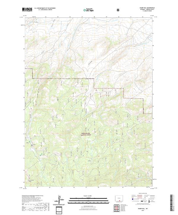 Sharp Hill topographic map thumbnail