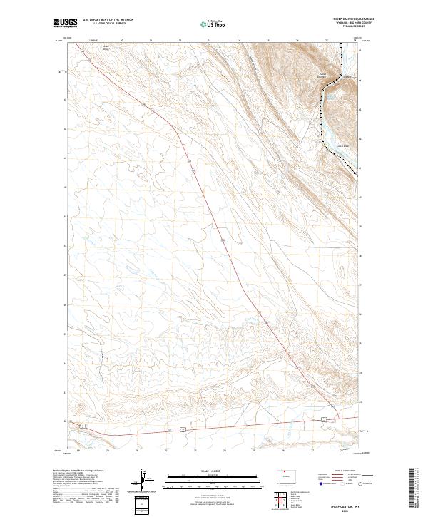 Sheep Canyon topographic map thumbnail