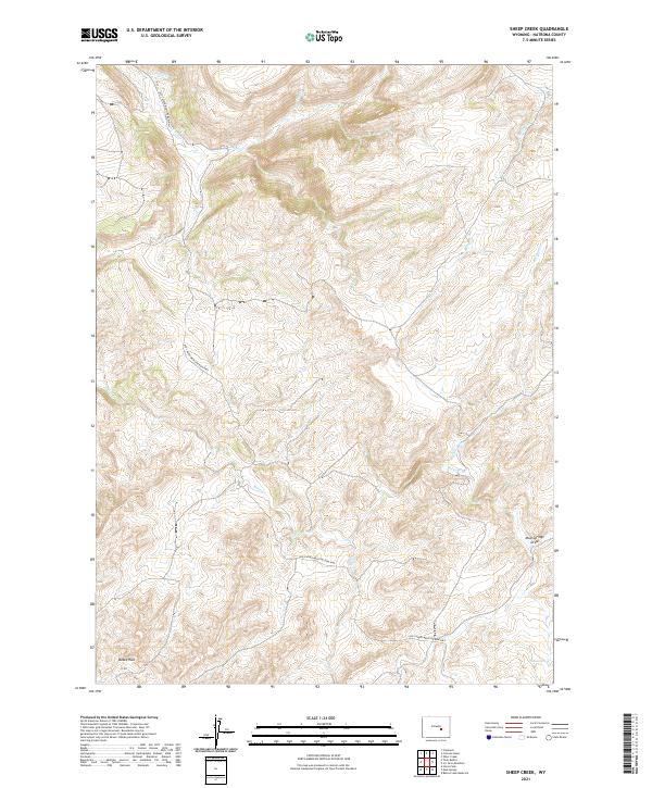 Sheep Creek topographic map thumbnail