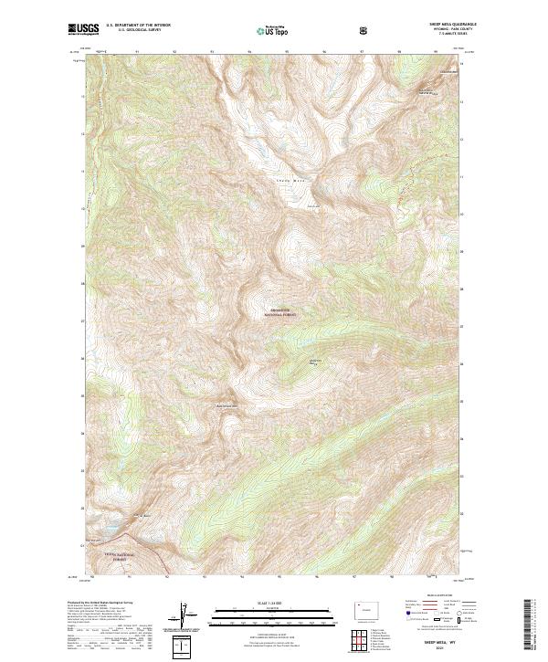 Sheep Mesa topographic map thumbnail