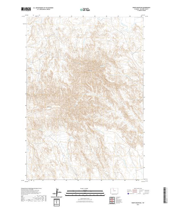 Sheep Mountain 2021 topographic map thumbnail