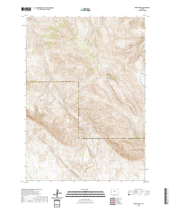 Sheep Ridge topographic map thumbnail