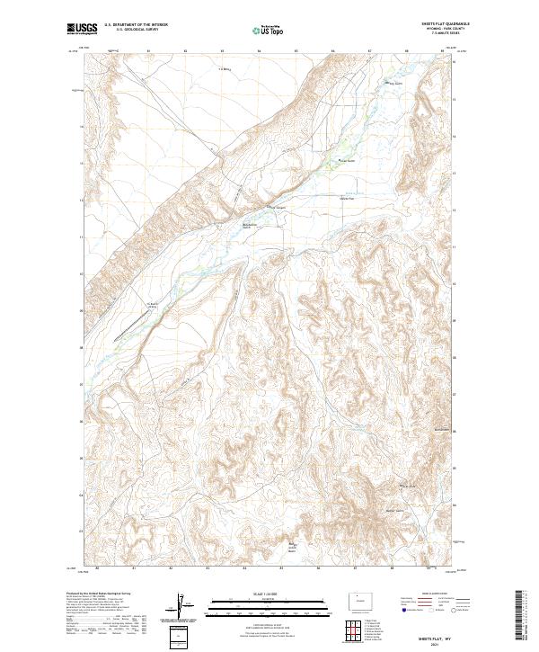 Sheets Flat topographic map thumbnail