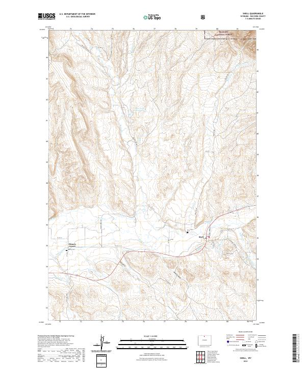 Shell topographic map thumbnail