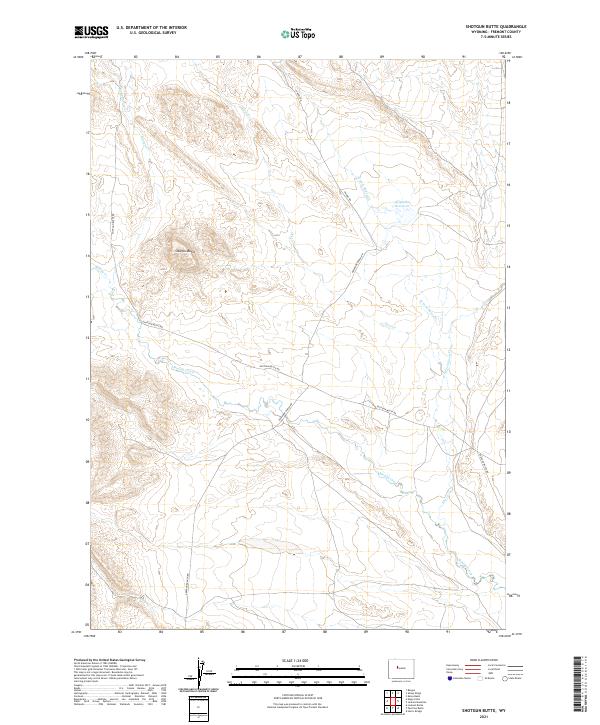 Shotgun Butte topographic map thumbnail