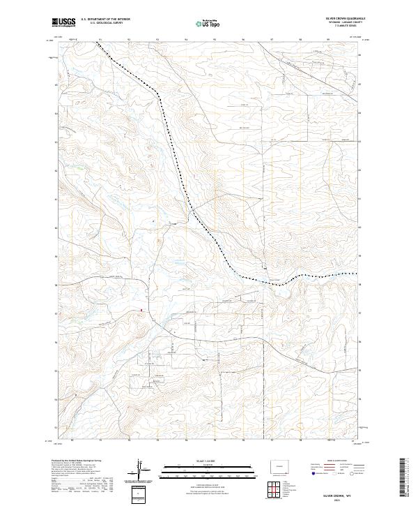 Silver Crown topographic map thumbnail