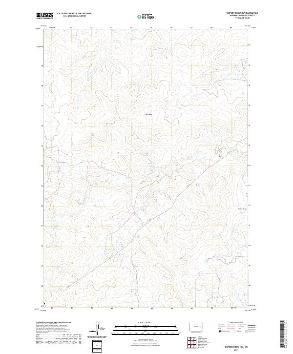 Simpson Draw NW topographic map thumbnail