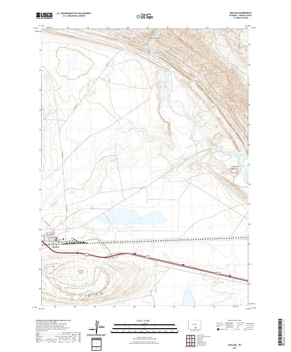 Sinclair topographic map thumbnail