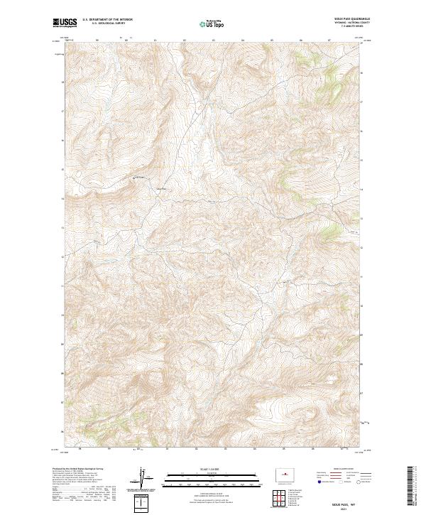 Sioux Pass topographic map thumbnail