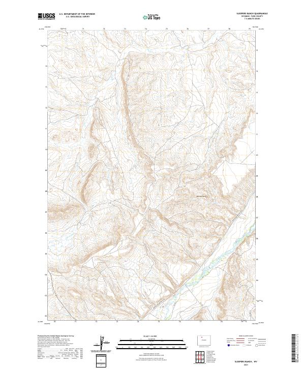 Sleepers Ranch topographic map thumbnail