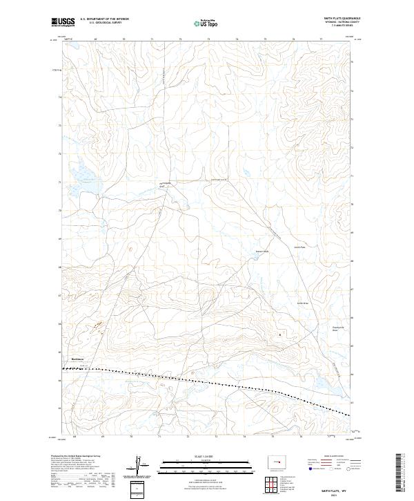 Smith Flats topographic map thumbnail