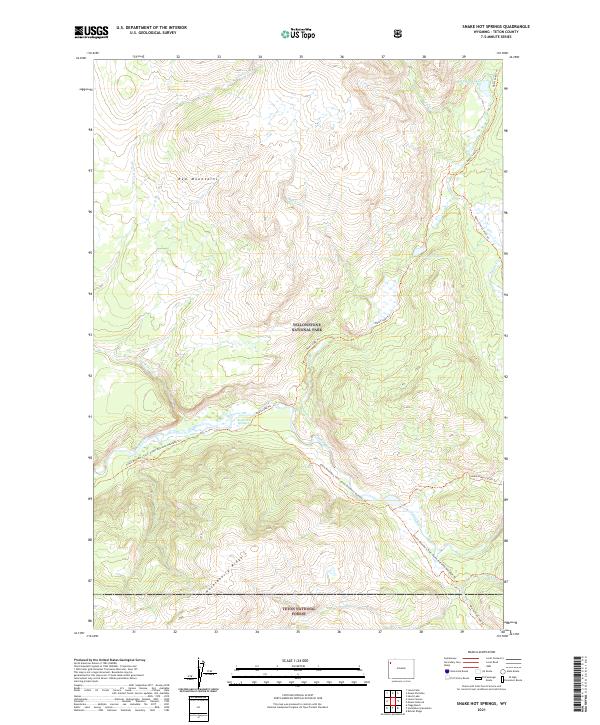 Snake Hot Springs topographic map thumbnail