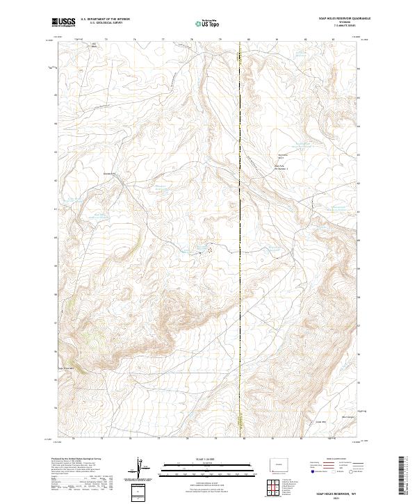 Soap Holes Reservoir topographic map thumbnail