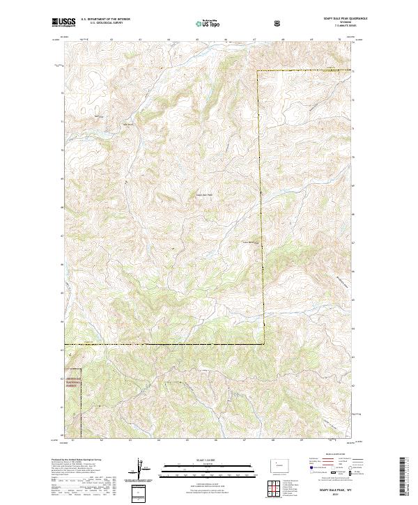 Soapy Dale Peak topographic map thumbnail